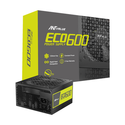 ECO600 Non Modular Gaming Power Supply