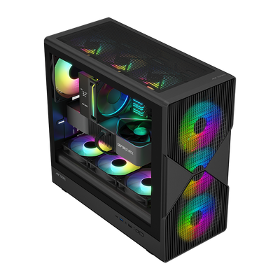 Titan FE Gaming Chassis With ARGB Fan - Black