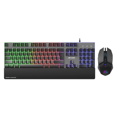 KM550 Wired Gaming Keyboard & Mouse combo - Black