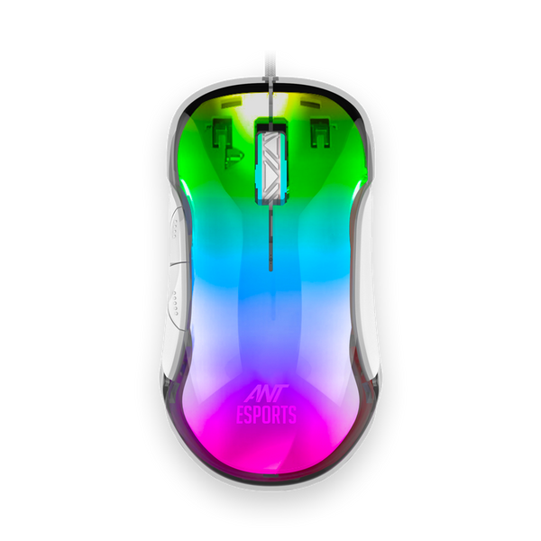 GM610 Crystal Gaming Mouse - White