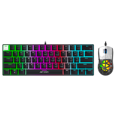 Thunder10 60% Keyboard & Mouse Combo - Carbon Black