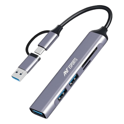 6-in-1 USB-C Hub - Grey