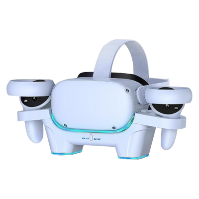 VR Charger Station for Oculus/Meta Quest 3 & 3S - White