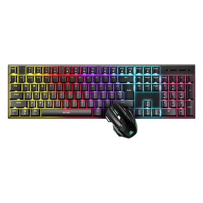 Thunder 30 Wired Mechanical Keyboard & Mouse Gaming Combo (Red Switches) - Black