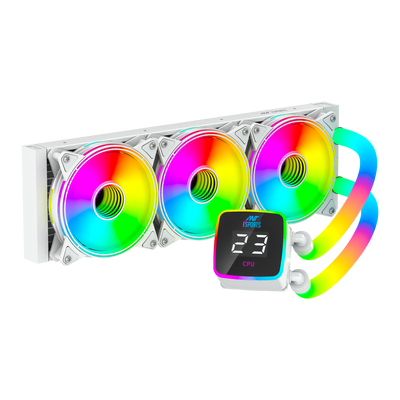 ICEGLOW-360 ARGB COOLER WITH ARGB TUBE - WHITE