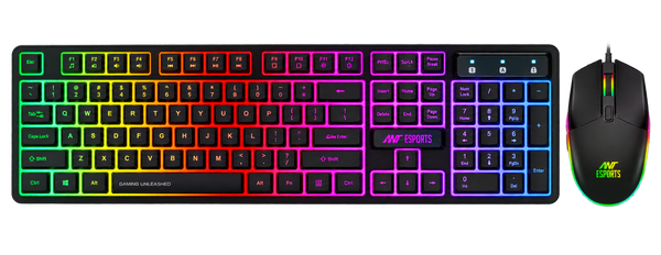 KM1600 Gaming Keyboard & Mouse Combo - Black