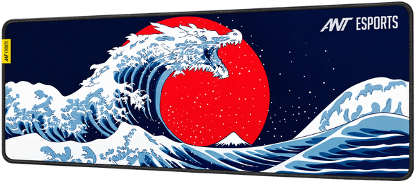 Snow Dragon Gaming Mouse Pad - Blue
