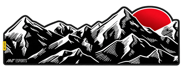 Mountain Red Gaming Mouse Pad - Black
