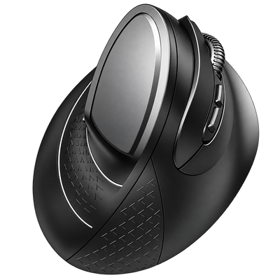 M200 Vertical Ergonomic Wireless Mouse - Black