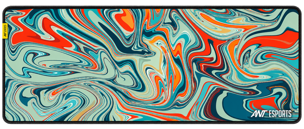 Tropical Wave Mouse Pad - Dusky Green