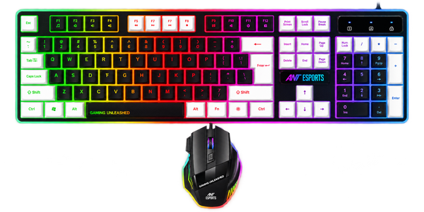 KM1410 Gaming Keyboard & Mouse Combo - Carbon Black