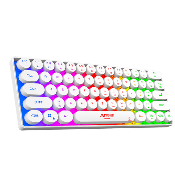 MK1500 Retro 60% Wireless Keyboard - White
