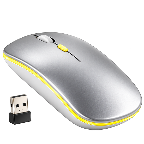 Globe 25 Dual-Mode Wireless Mouse - 30Hr Playtime, White