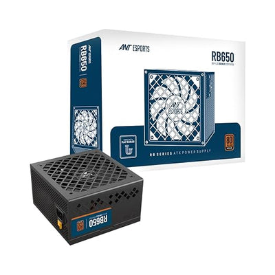 RB650 Non Modular High Efficiency Power Supply/PSU with 120mm Silent Fan for Efficient Heat Dissipation