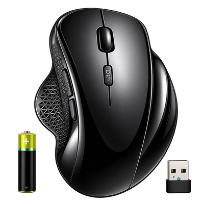 Globe 35 Wireless Mouse 6D Buttons - Black