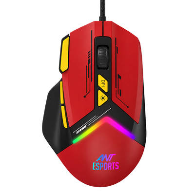GM333 Gaming Mouse - Black/Red/Yellow