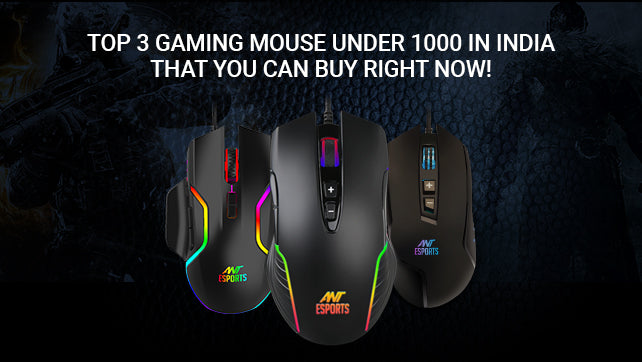 Top 3 Gaming Mouse Under 1000 in India that You Can Buy From Right Now!