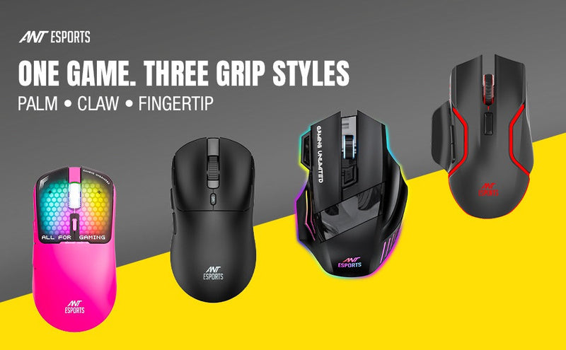 How to Choose the Right Gaming Mouse Based on Grip Style (Palm/Claw/Fingertip)