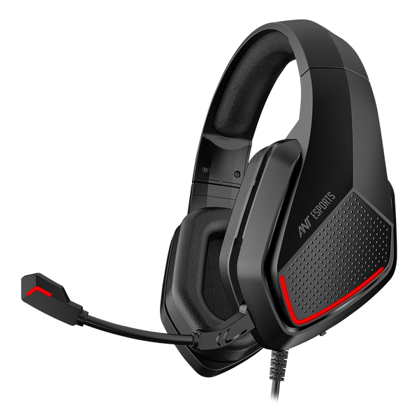 H590 7.1 Surround Sound USB Gaming Headset - Red LED