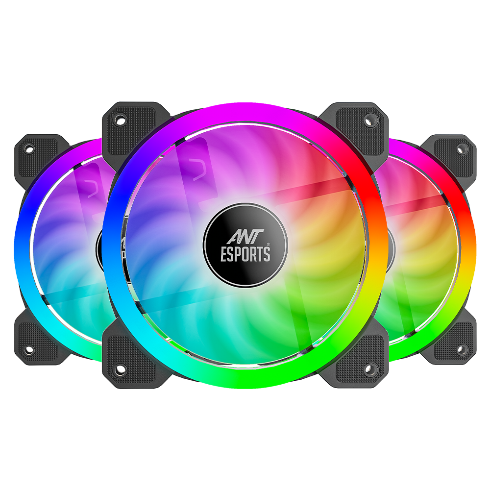 Superflow 3x120mm ARGB Black Case Fan Kit