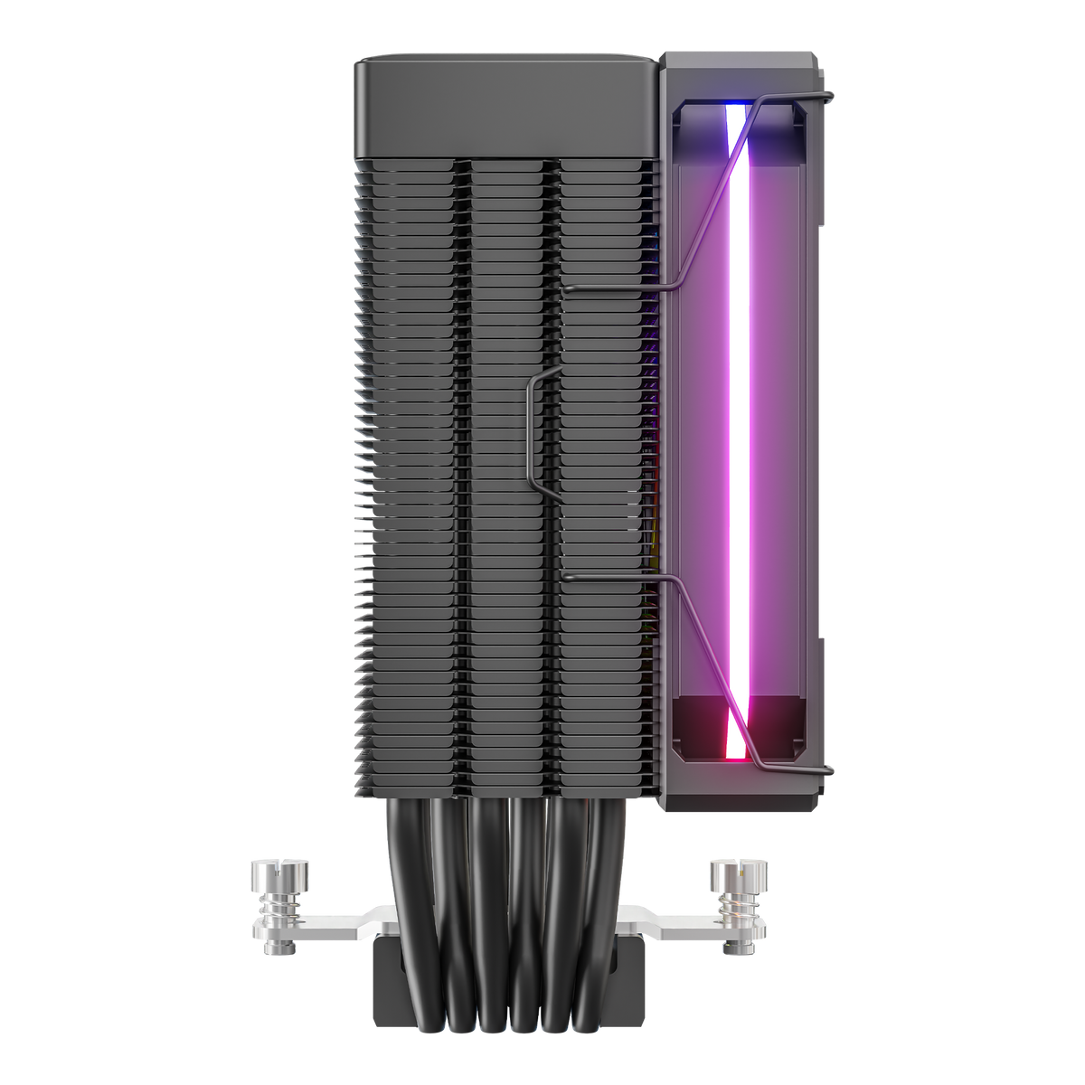 V6 Digital CPU Air Cooler with Temperature Display
