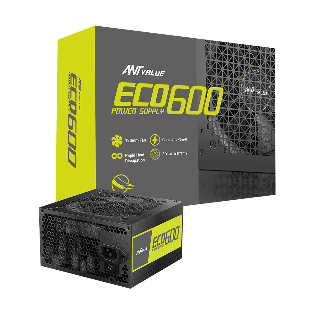 ECO600 Non Modular Gaming Power Supply
