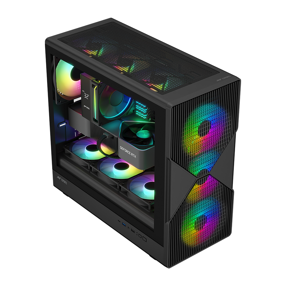 Titan FE Gaming Chassis With ARGB Fan - Black