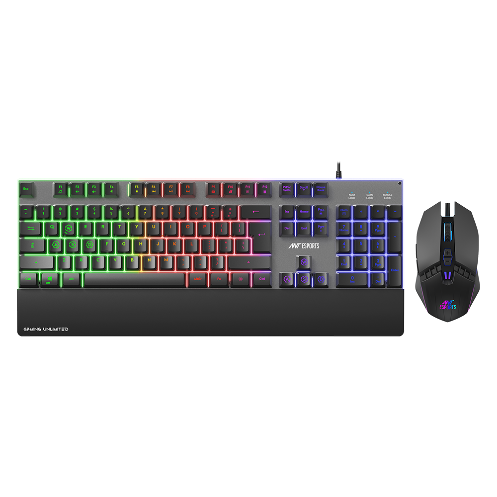 KM550 Wired Gaming Keyboard & Mouse combo - Black