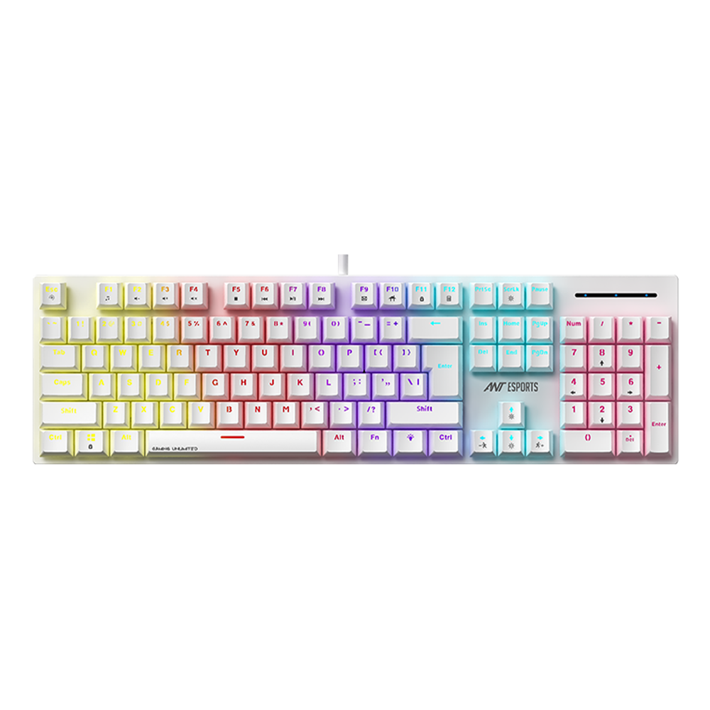 MK3400 V3 Mechanical Keyboard Brown Switch - White