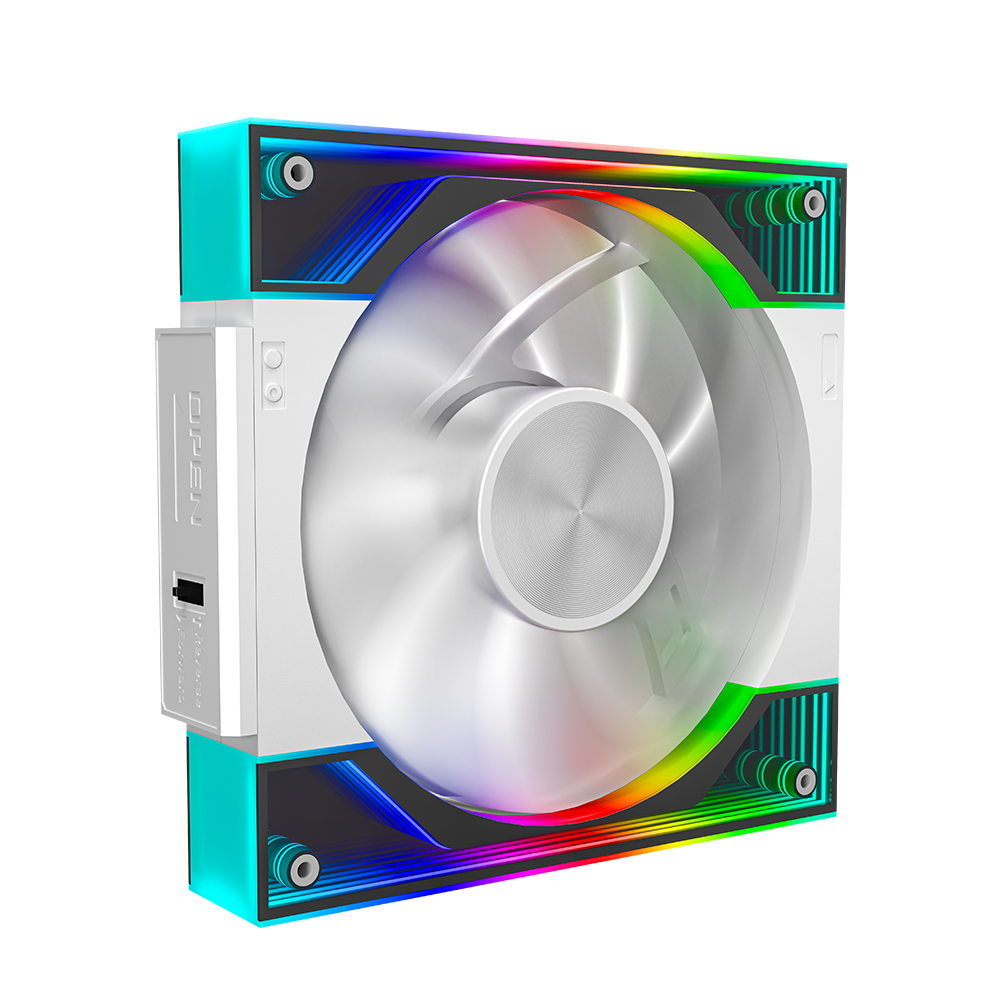 QUARTZFLOW 3x120MM CASE FAN KIT ARGB -  White
