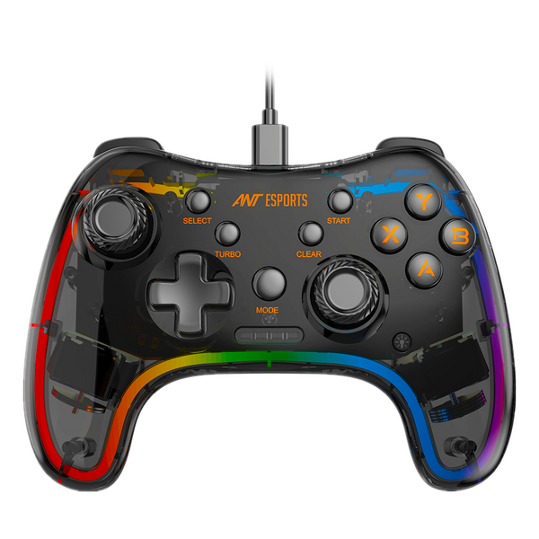 GP110R Wired Gamepad with Neon RGB - D-Input & X-Input