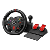 GWGT5 Racing Steering Wheel with Pedals & PS5 Adapter - 270°