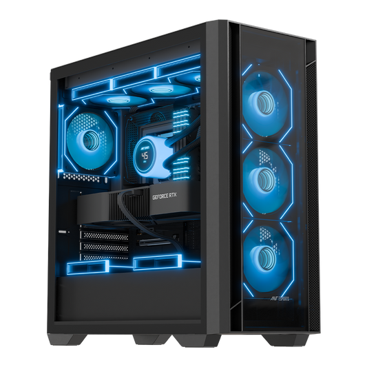 AQUA 360 4F Gaming Chassis - Black
