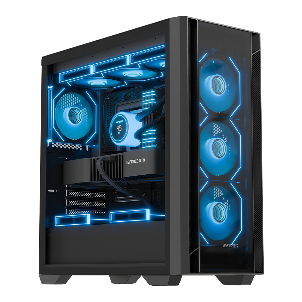 AQUA 360 4F Gaming Chassis - Black