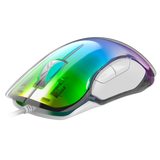 GM610 Crystal Gaming Mouse - White