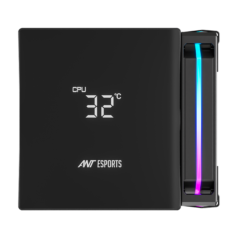 V8 Digital CPU Air Cooler with Temperature Display