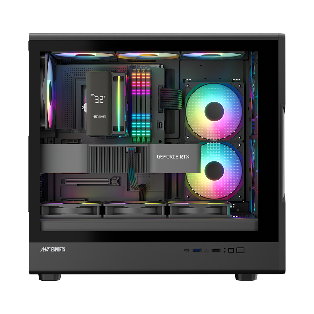 Titan FE Gaming Chassis With ARGB Fan - Black