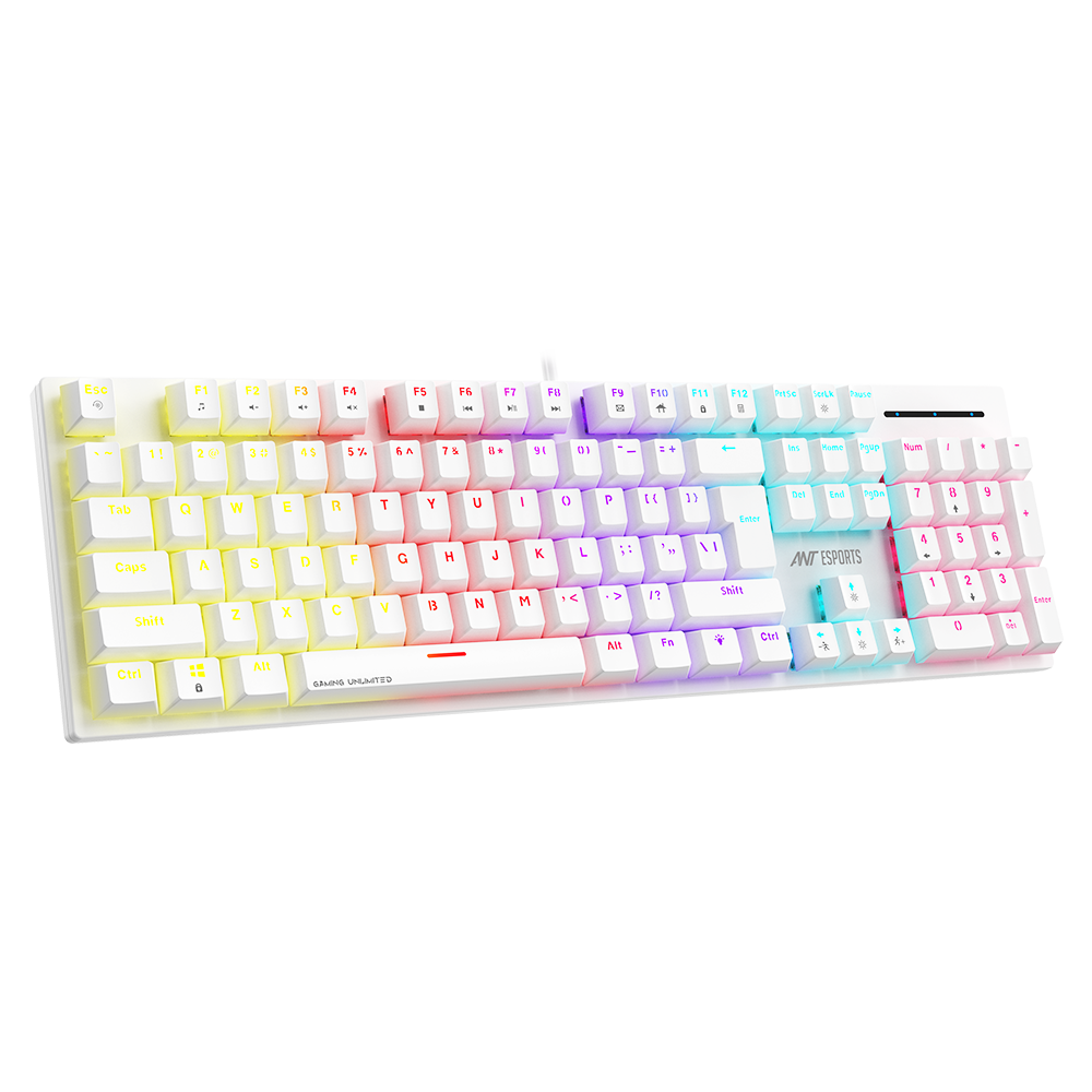MK3400 V3 Mechanical Keyboard Brown Switch - White