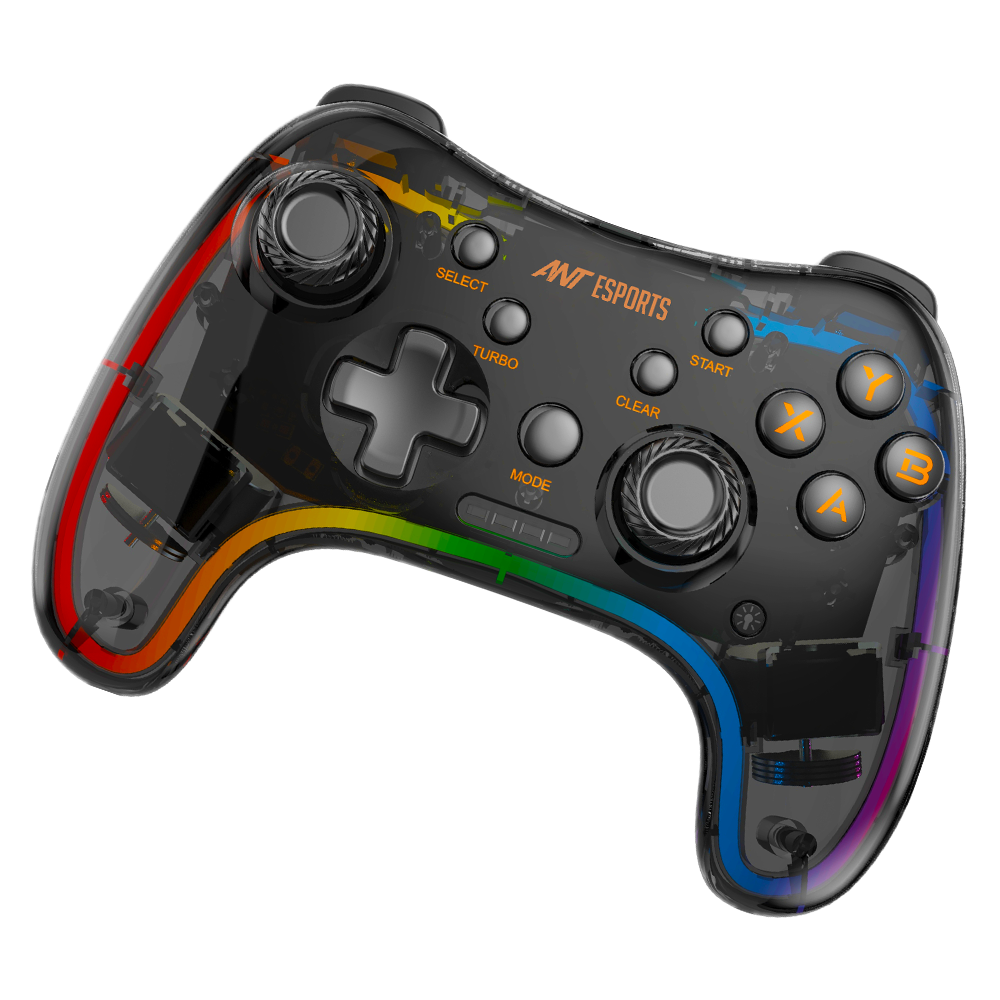 GP110R Wired Gamepad with Neon RGB - D-Input & X-Input