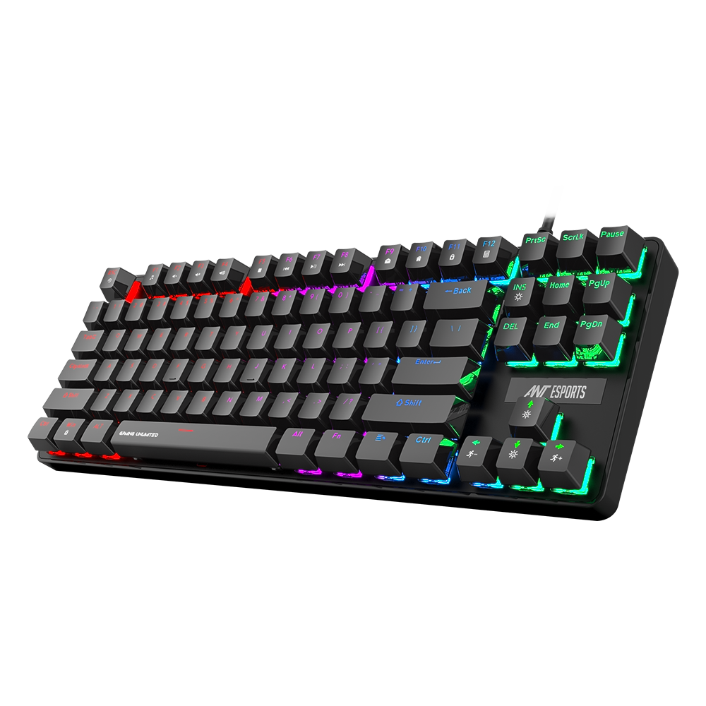 MK1000 TKL Mechanical Keyboard Red Switch - Black