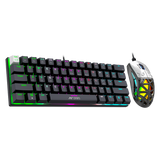 Thunder10 60% Keyboard & Mouse Combo - Carbon Black