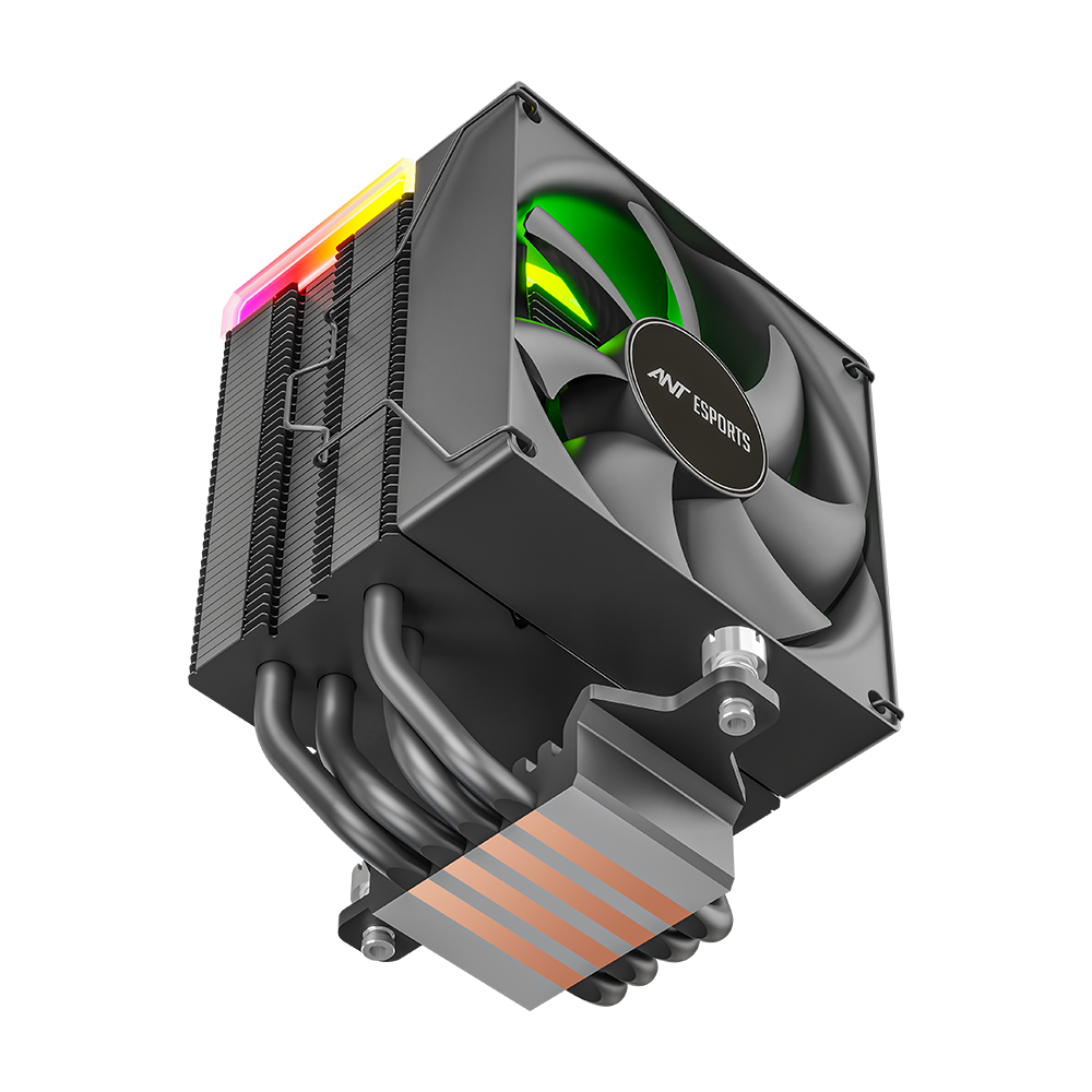 V4 Digital CPU Air Cooler with Temperature Display