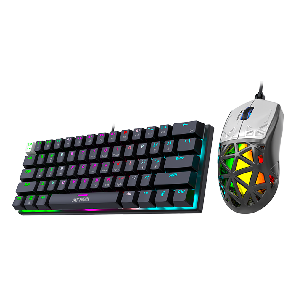 Thunder10 60% Keyboard & Mouse Combo - Carbon Black