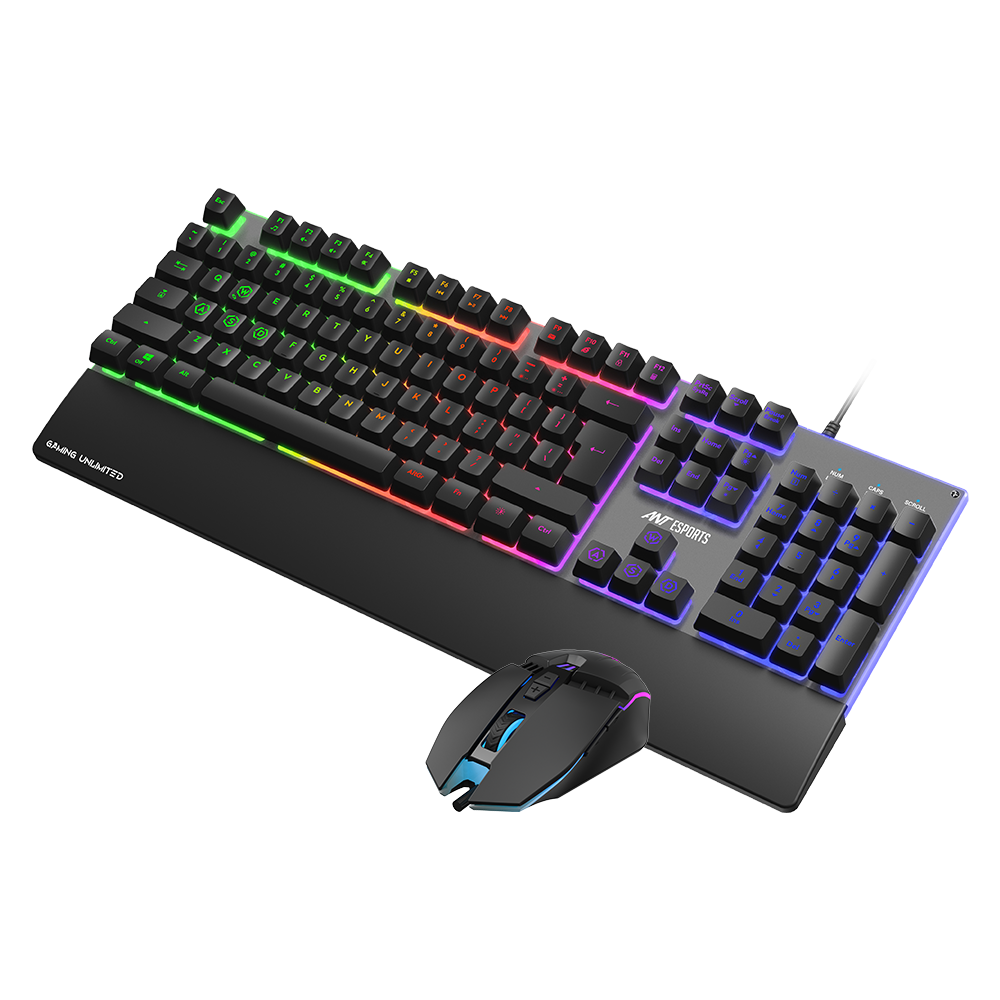 KM550 Wired Gaming Keyboard & Mouse combo - Black
