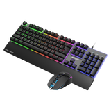 KM550 Wired Gaming Keyboard & Mouse combo - Black