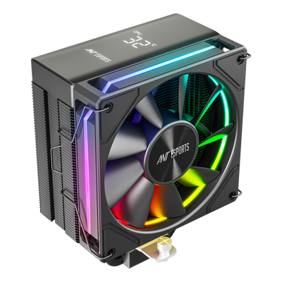 V6 Digital CPU Air Cooler with Temperature Display