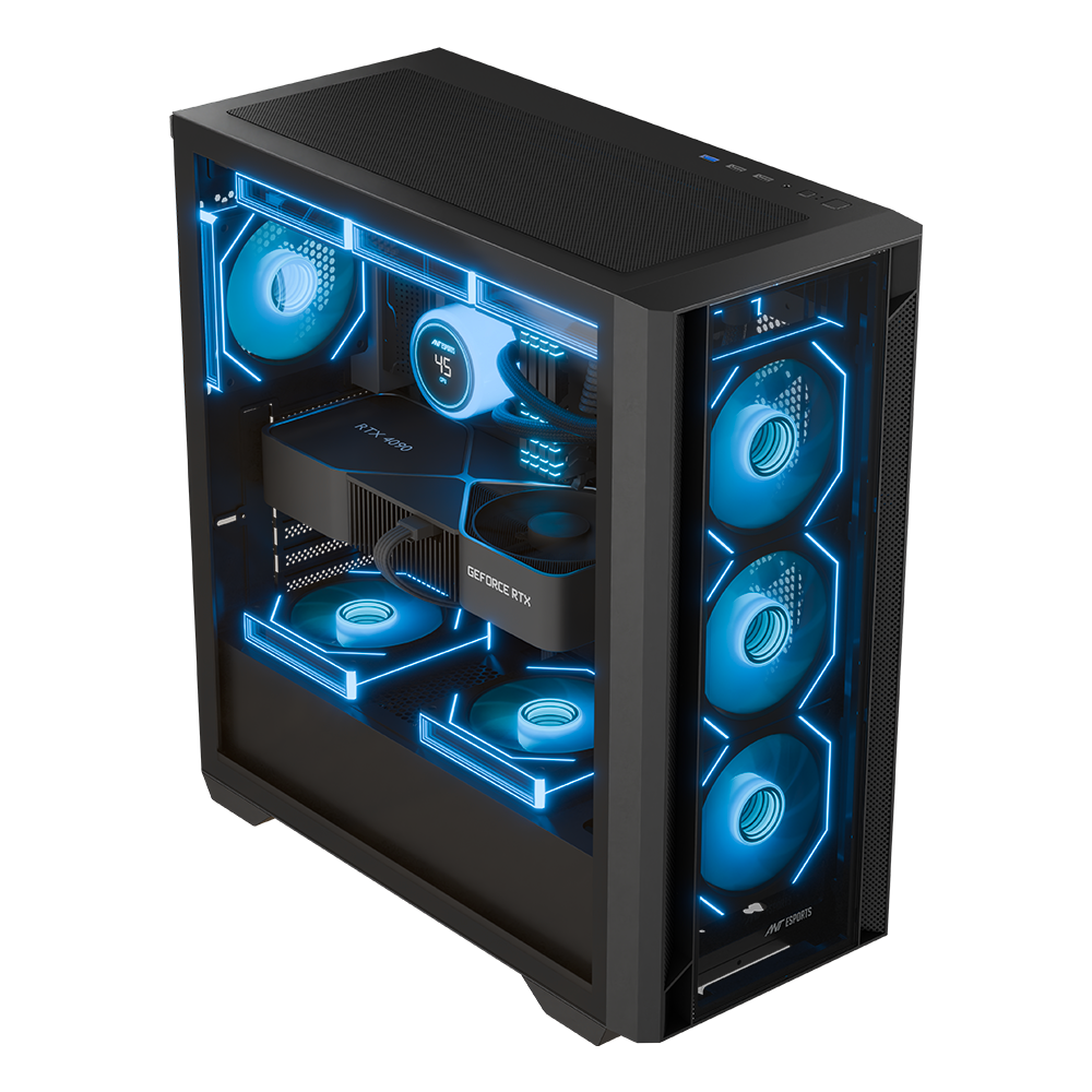 AQUA 360 4F Gaming Chassis - Black