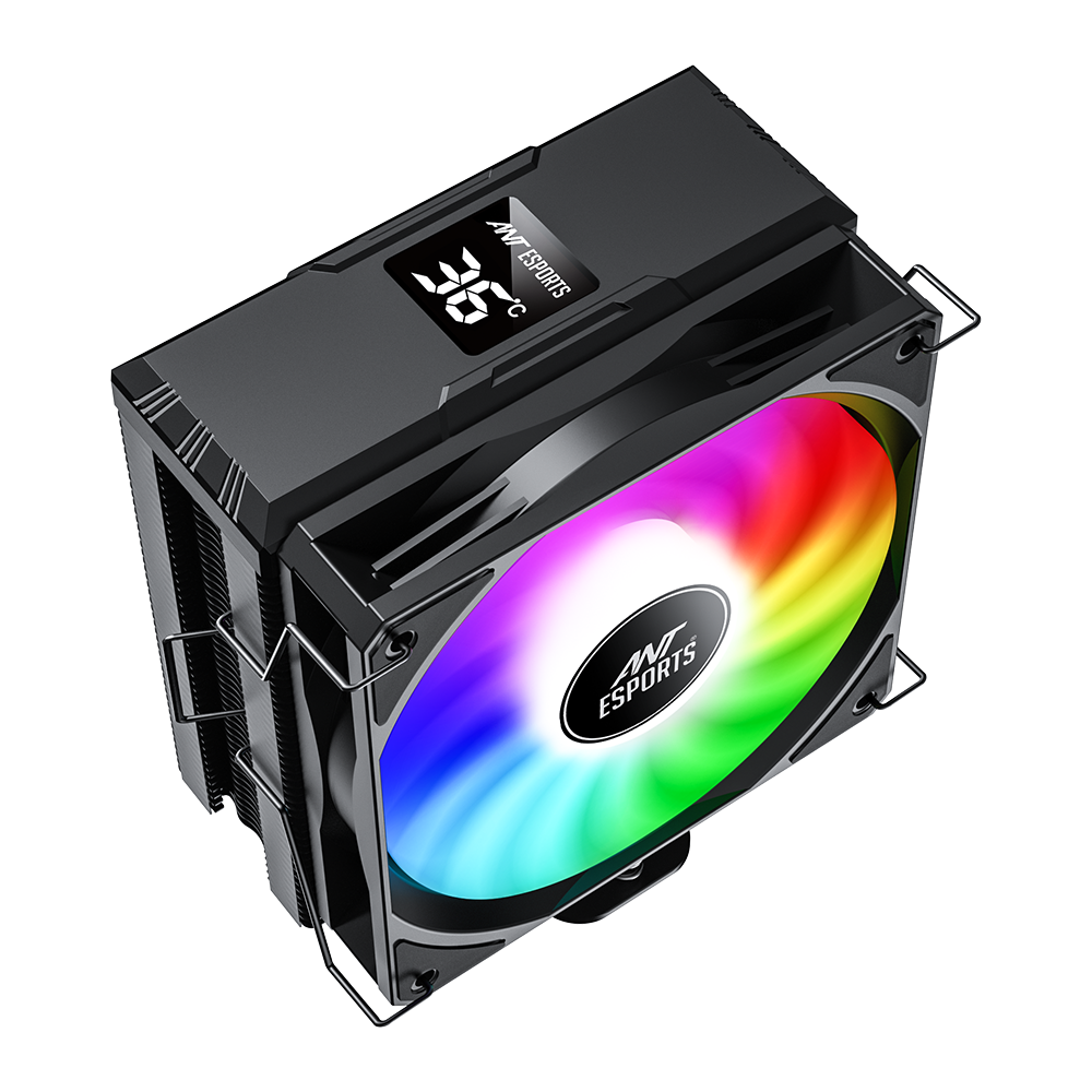ICE-C612 Digital CPU Air Cooler with Temperature Display