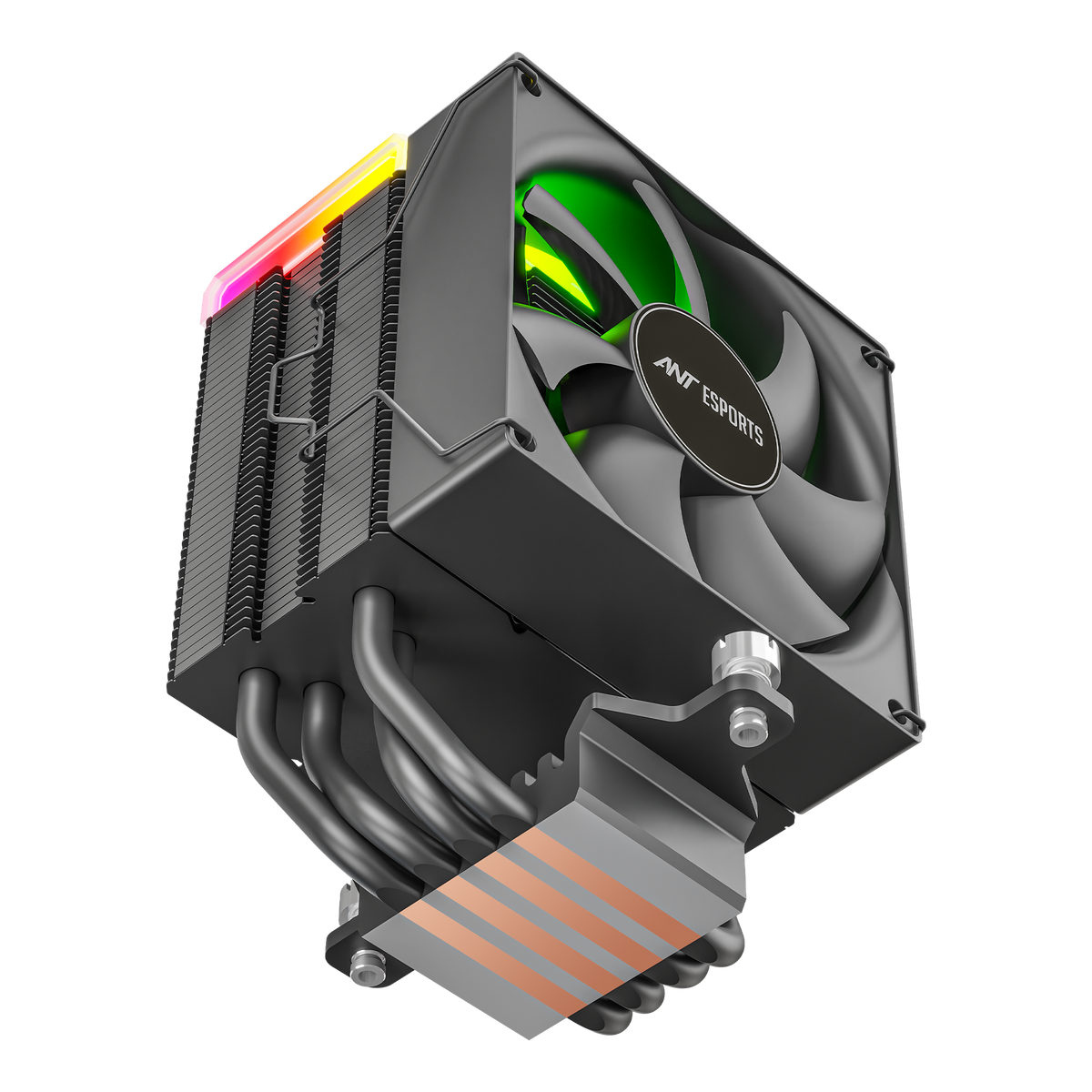 V4 Digital CPU Air Cooler with Temperature Display
