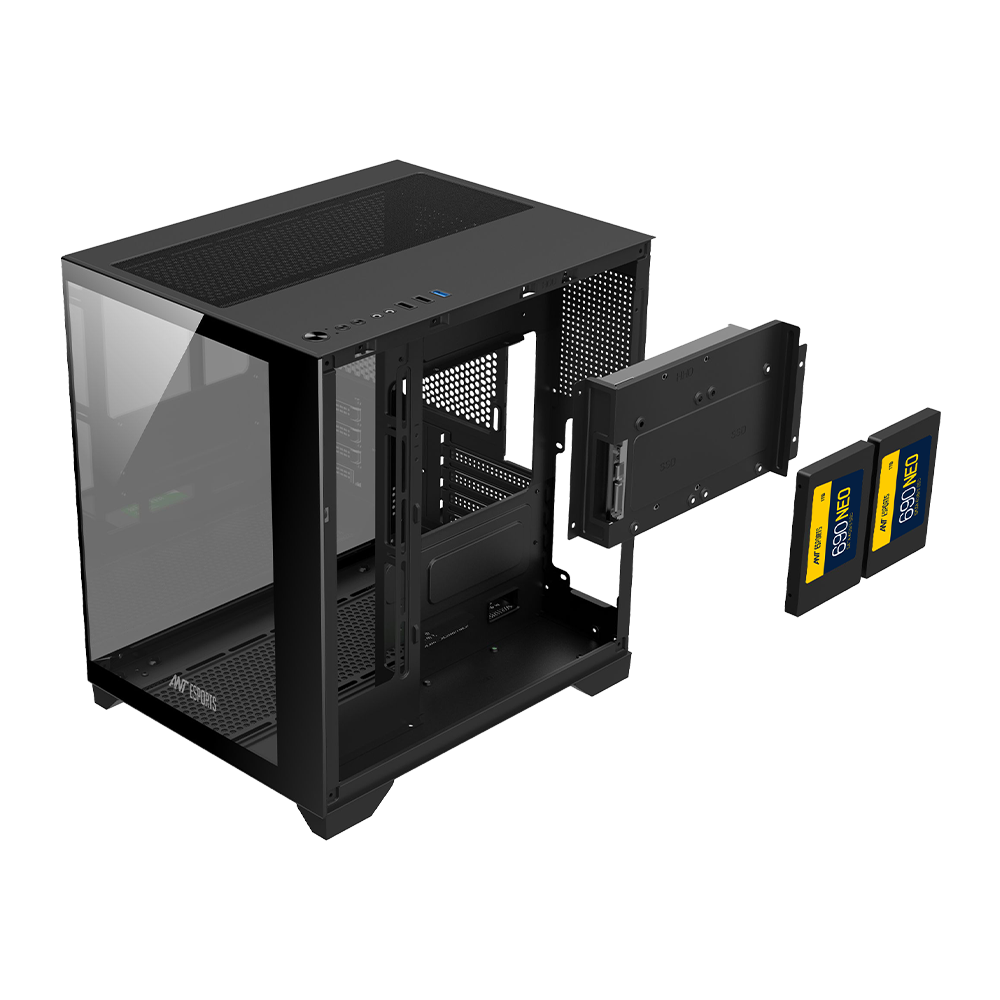 CRYSTAL Z2 Gaming Chassis Black